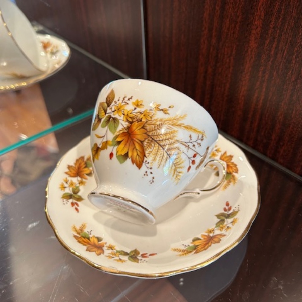 Royal Vale Porcelain Cup and Saucer Set Made in England